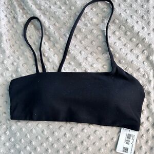 NWTs Lululemon Black Nulu Strappy One Shoulder Bra size 8 Black